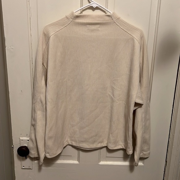 Madewell Striped Jacquard Funnelneck Top - Picture 11 of 13